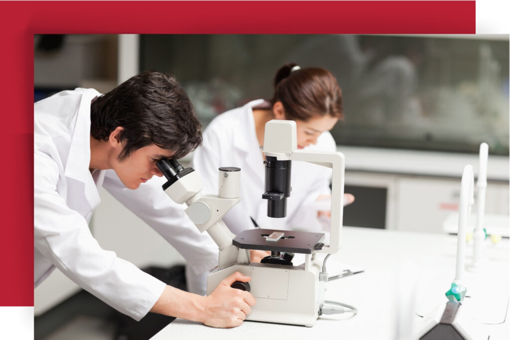 Pharmacists in a lab